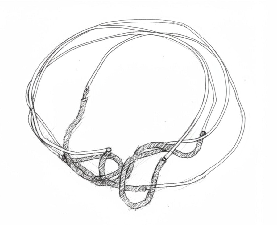 Geometric silver tone Sculpted bracelet