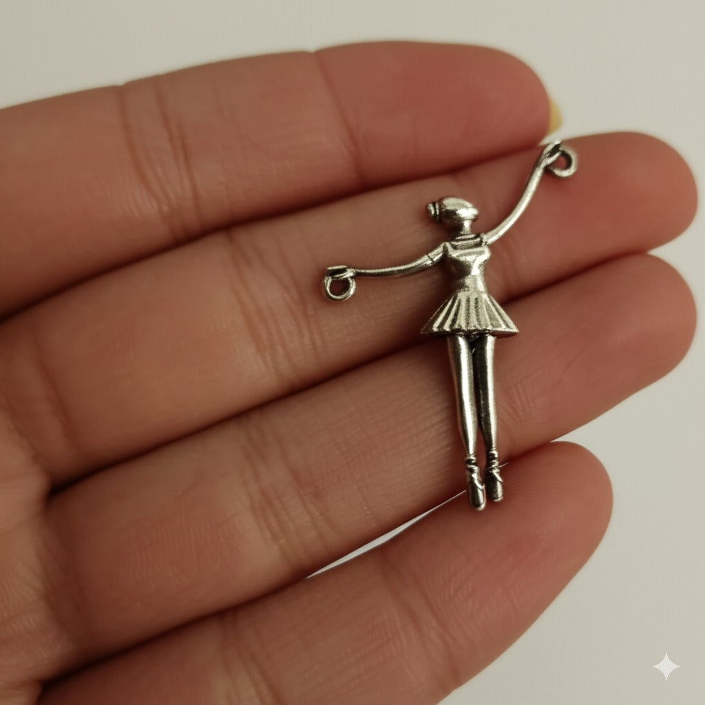 Ballerina Pendant – Sterling Silver Art Jewelry