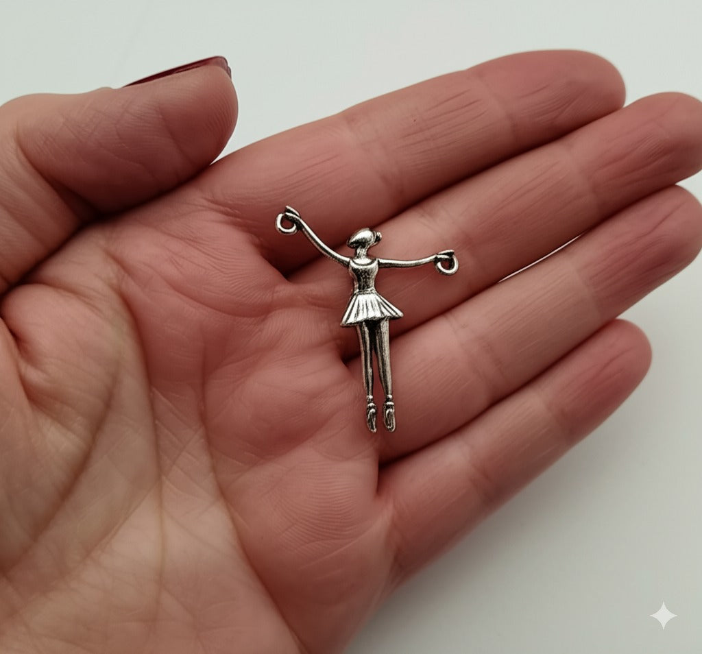 Ballerina Pendant – Sterling Silver Art Jewelry