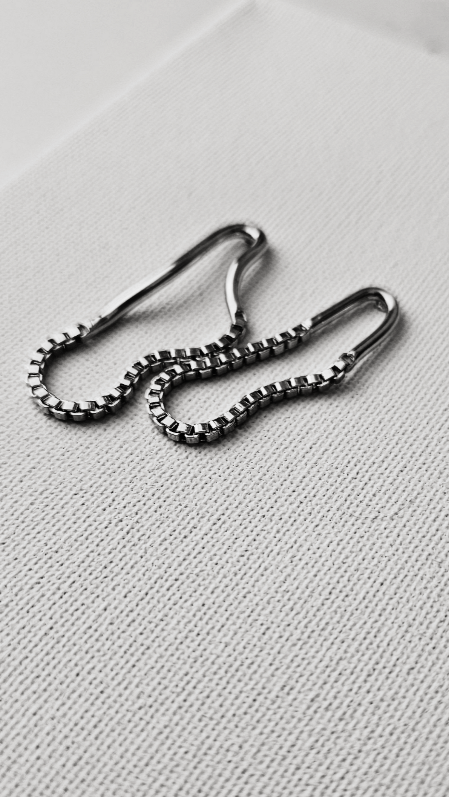 Silver Line Drop Earrings - Handcrafted Luxury