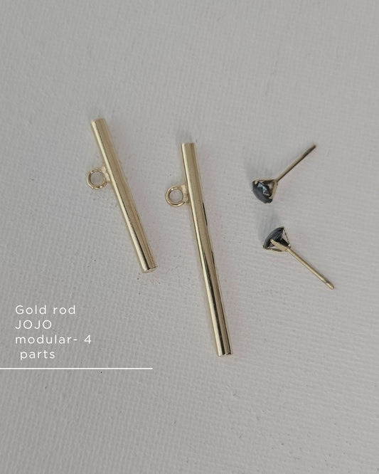 Modular crystal bar Earrings