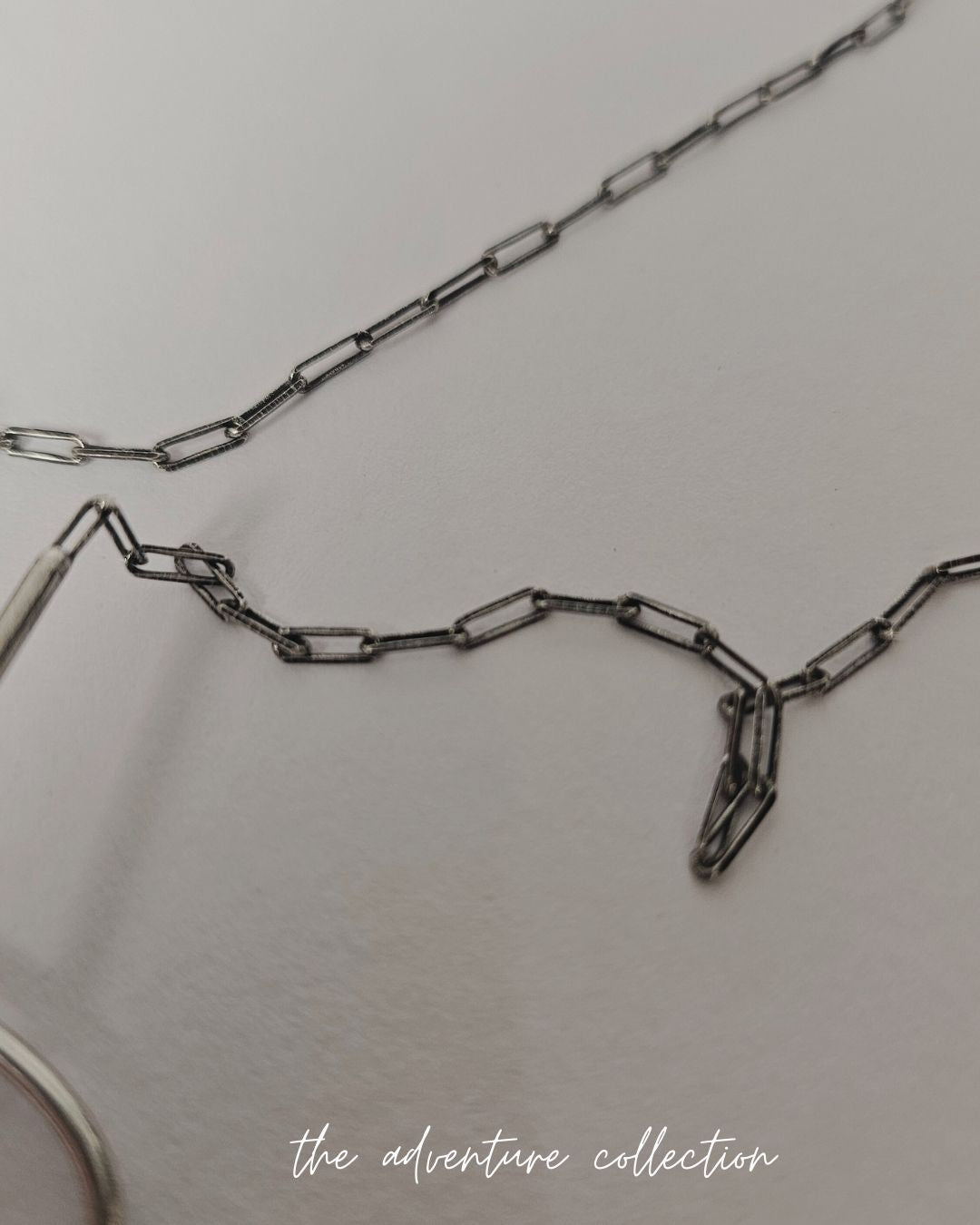 silver-tone Curved Necklace