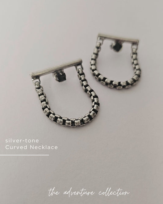 silver-tone Chain JOJO crystal Earrings