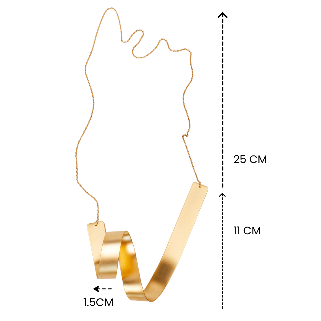 GOLDEN CURVED NECKLACE