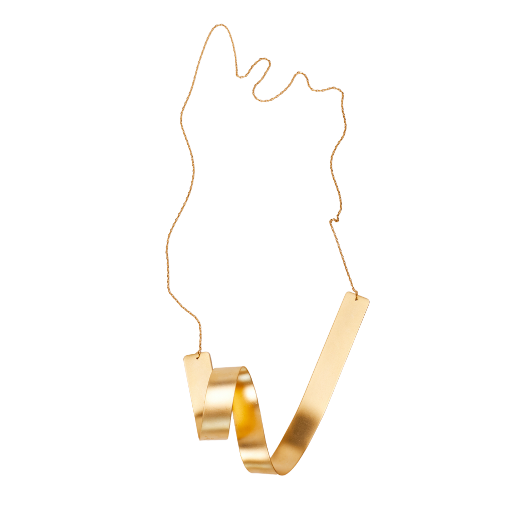 GOLDEN CURVED NECKLACE