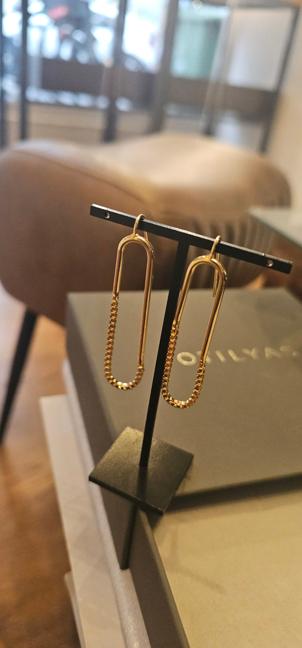 Emma Earrings Nº 9 E9G205 in the OTILYAS studio, Sheinkin 17