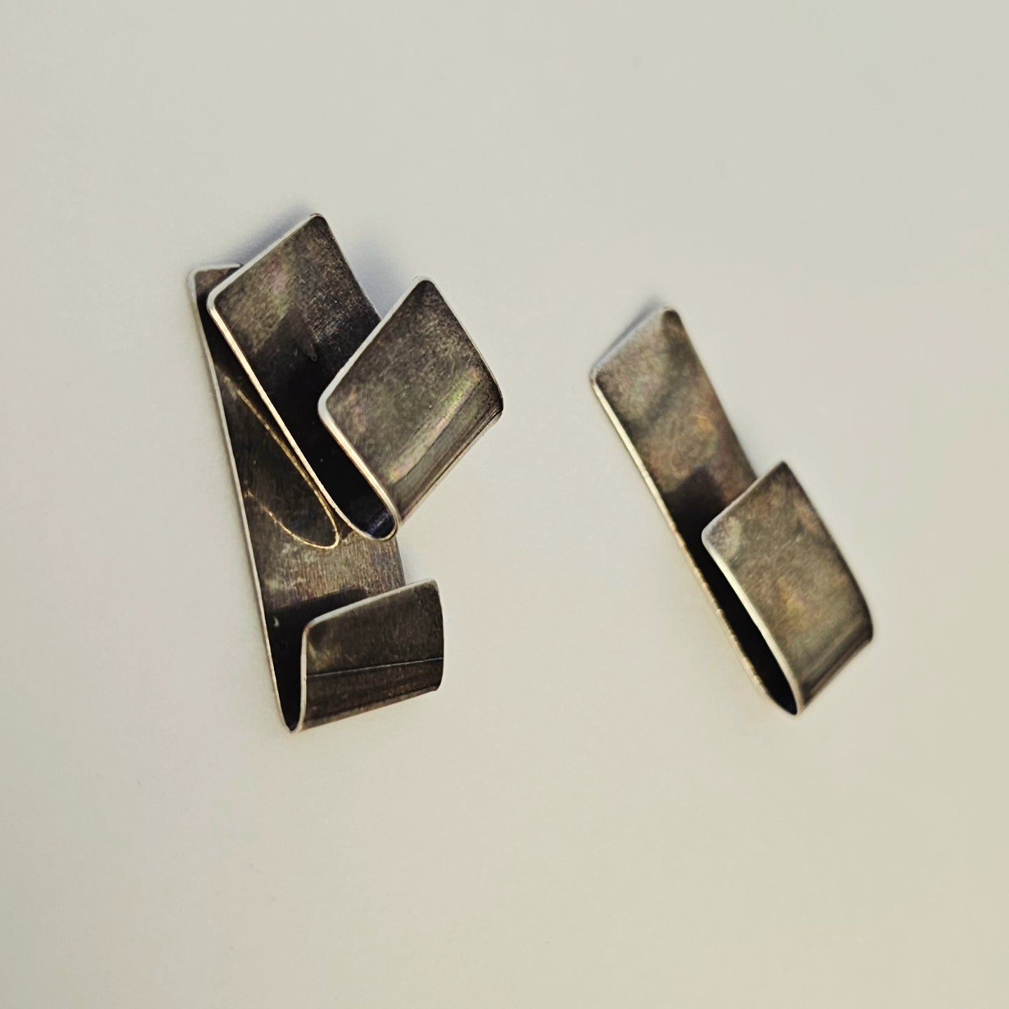 Sculpted silver Earrings