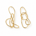 OTILYAS Elaine Earrings Nº 395 E395G9, gold open-loop wire earrings