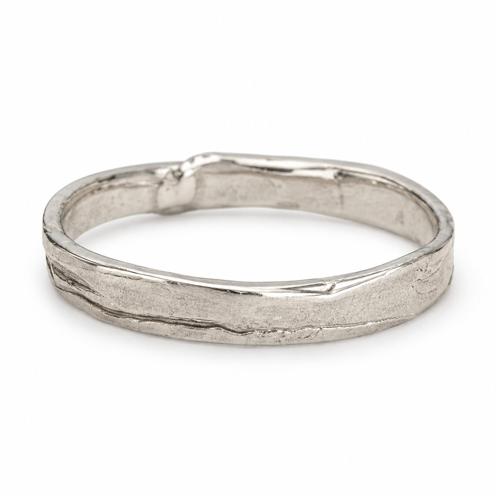 Men's Sculptural Ring No. 3 in 925 sterling silver, view 2