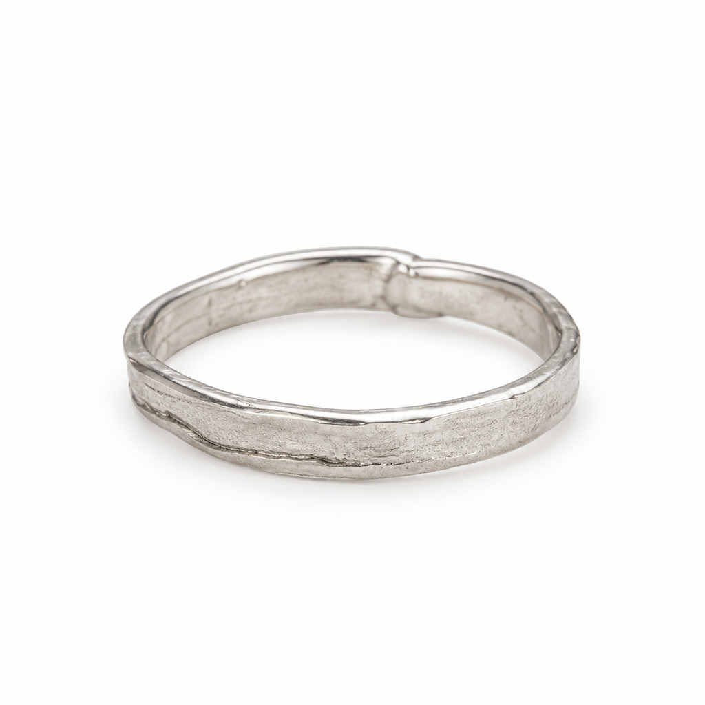 Men's Sculptural Ring No. 3 in 925 sterling silver, view 3