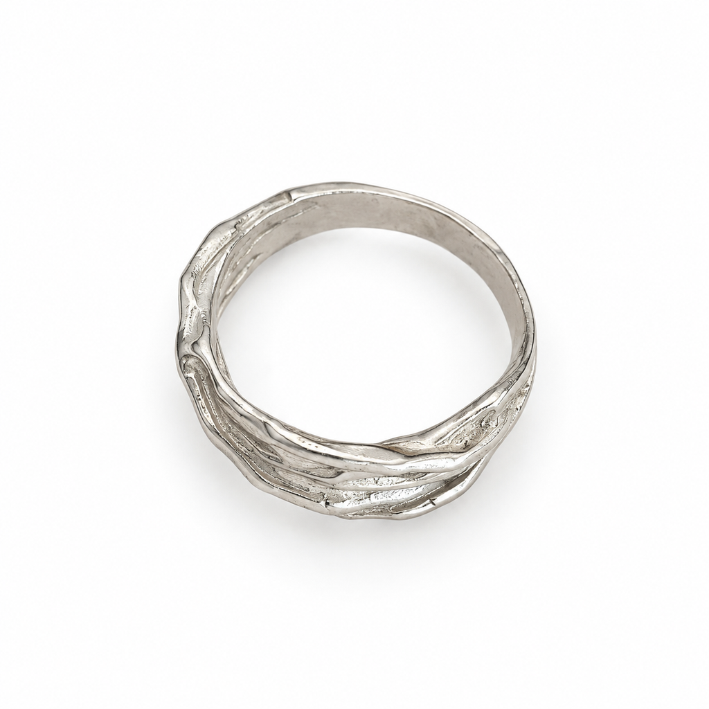Men's Sculptural Ring No. 5 in 925 sterling silver, view 2