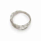 Men's Sculptural Ring No. 5 in 925 sterling silver, view 2