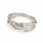Men's Sculptural Ring No. 5 in 925 sterling silver, view 3