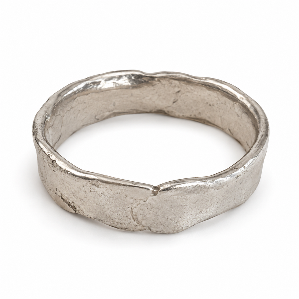 Men's Sculptural Ring No. 6 in 925 sterling silver, view 2