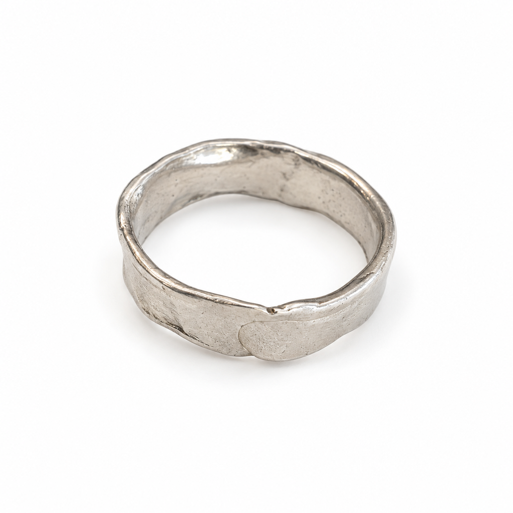 Men's Sculptural Ring No. 6 in 925 sterling silver, view 3