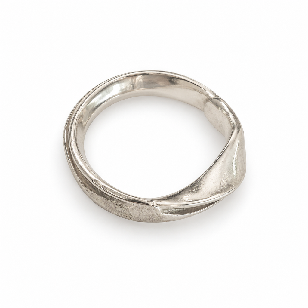 Men's Sculptural Ring No. 7 in 925 sterling silver, view 3
