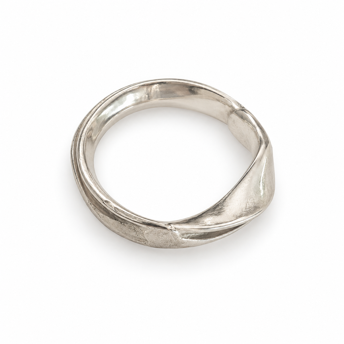 Men's Sculptural Ring No. 7 in 925 sterling silver, view 3