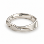 Men's Sculptural Ring No. 7 in 925 sterling silver, view 4