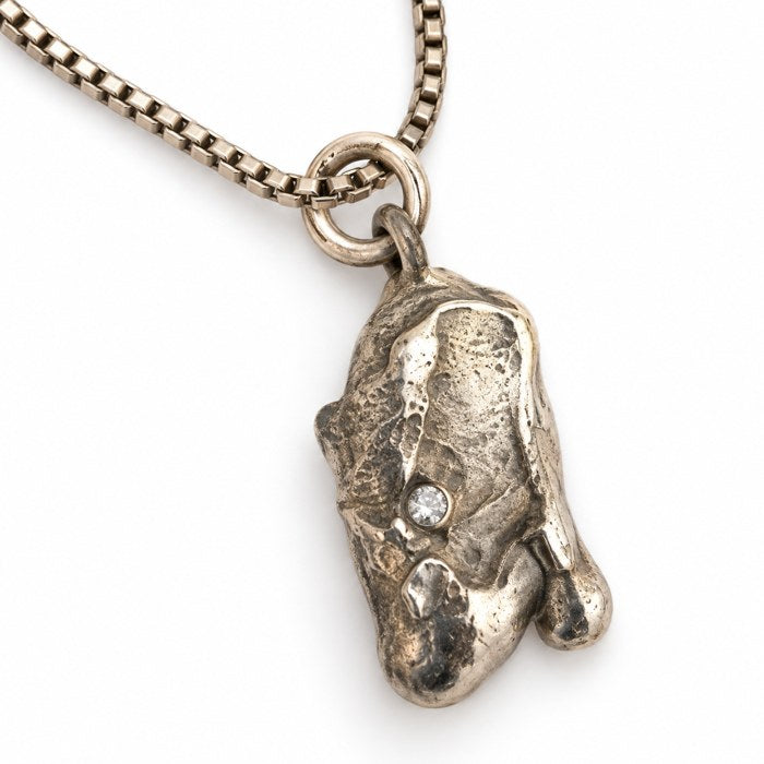 OTILYAS Birth Necklace (A) Nº 3447, one of a kind, detail on white
