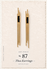 OTILYAS certificate, Thea Earrings (long) Nº 87, serial 11058463D