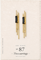 OTILYAS certificate, Thea Earrings (short, large stone) Nº 87, serial 69158016B