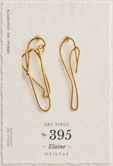 OTILYAS certificate Elaine Earrings (F) Nº 395, serial 111039527E