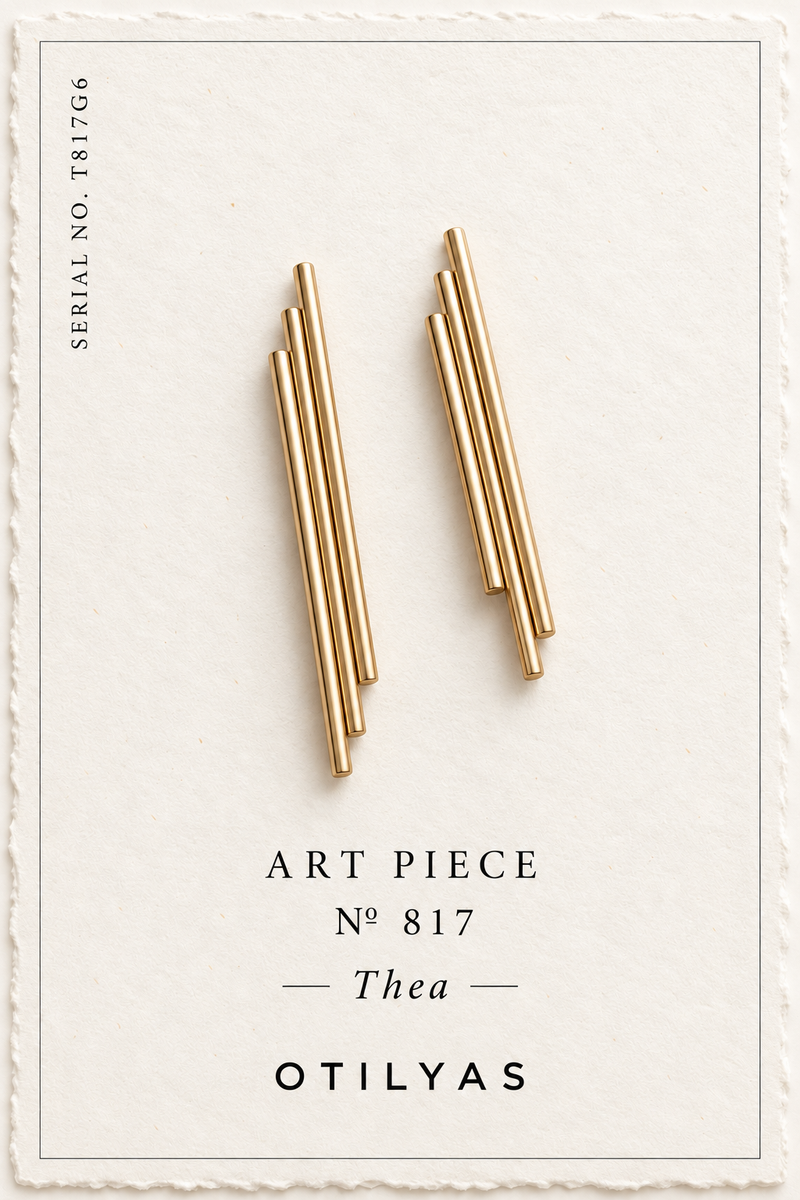 OTILYAS certificate, Thea Earrings Nº 817, serial T817G6