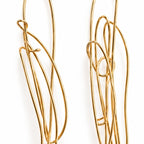 OTILYAS Elaine Earrings (B) Nº 395, one of a kind, detail on white