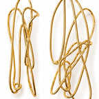 OTILYAS Elaine Earrings (C) Nº 395, one of a kind, detail on white