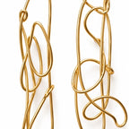 OTILYAS Elaine Earrings (D) Nº 395, one of a kind, detail on white
