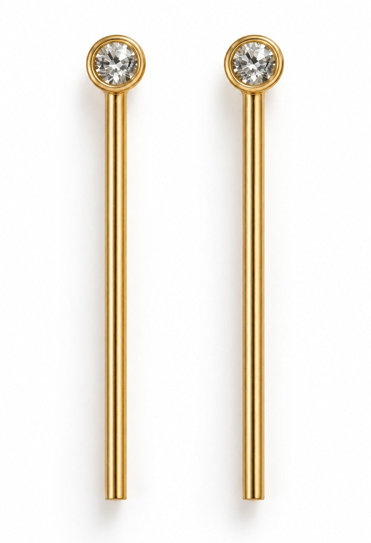 OTILYAS Beatrice Earrings (A) Nº 683, one of a kind, view 4 on white