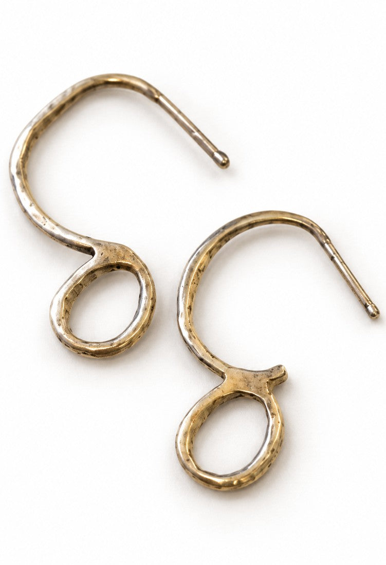 OTILYAS Birth Earrings (B) Nº 3447, one of a kind, view 4 on white