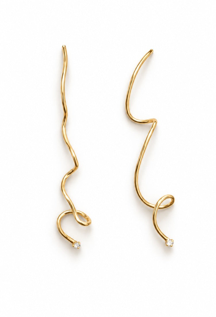 OTILYAS Wendy Earrings (B) Nº 83647, one of a kind, view 1 on white