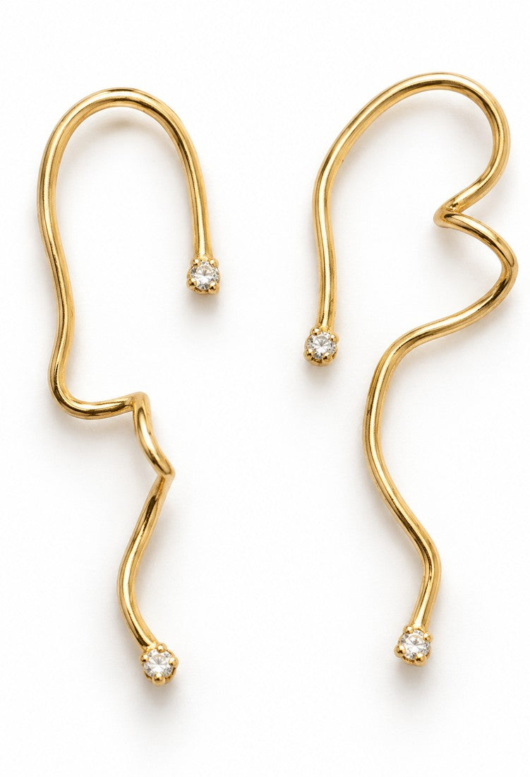 OTILYAS Wendy Earrings (C) Nº 83647, one of a kind, view 4 on white