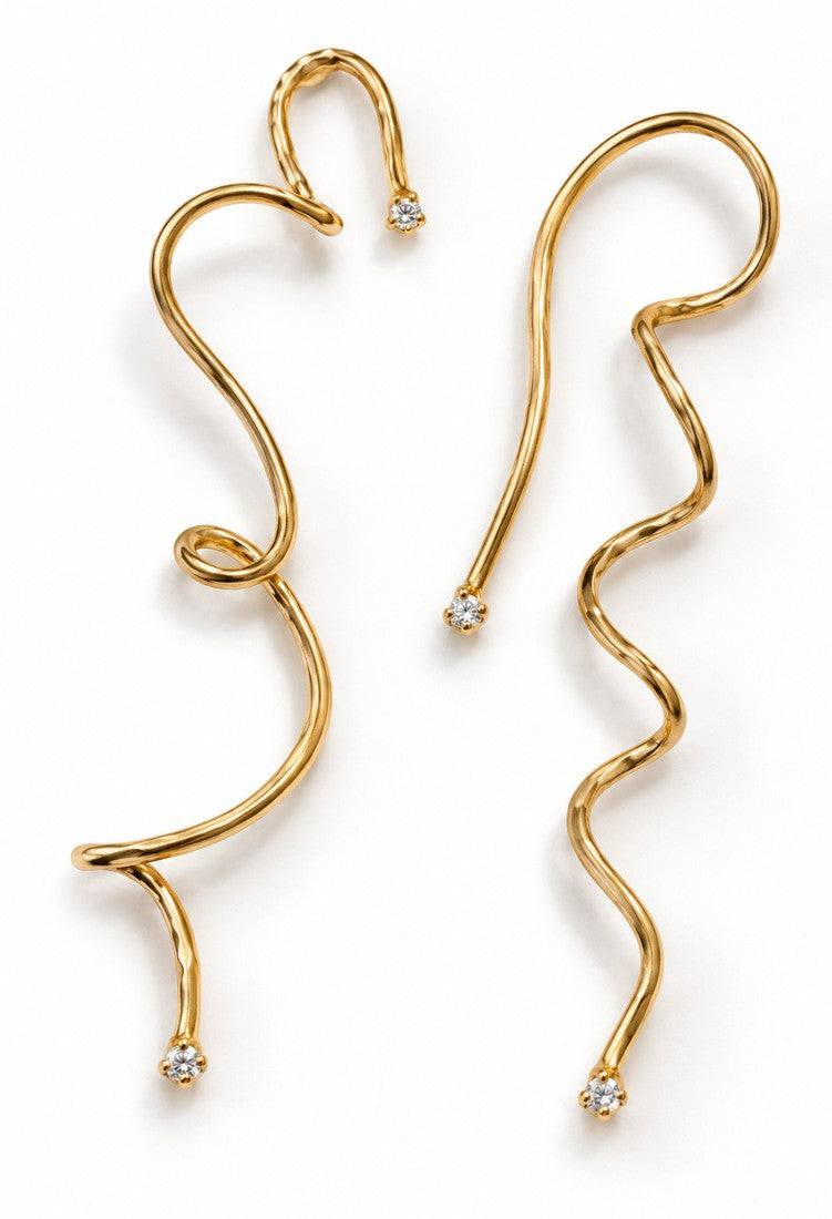 OTILYAS Wendy Earrings (E) Nº 83647, one of a kind, view 4 on white
