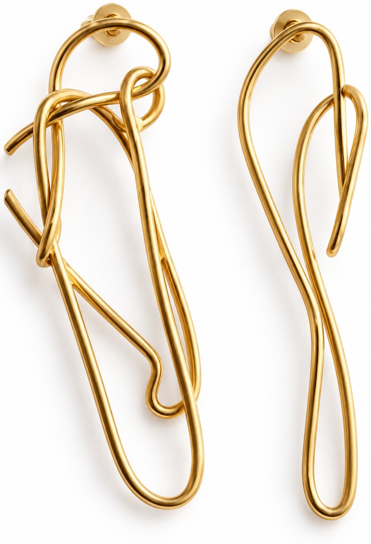 OTILYAS Elaine Earrings (F) Nº 395, one of a kind, view 4 on white