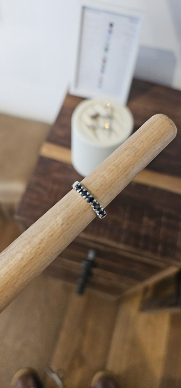 The Sapphire Crown Ring in the OTILYAS studio