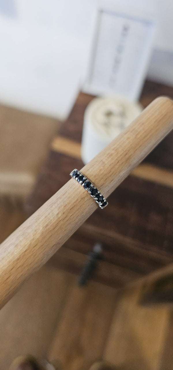 The Sapphire Crown Ring in the OTILYAS studio