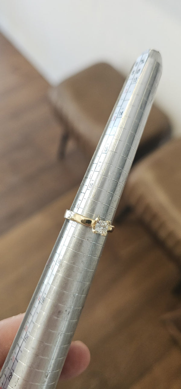 The Sun Square Ring in the OTILYAS studio, on the ring sizer