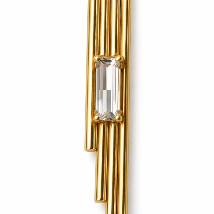 OTILYAS Thea Brooch, one of a kind, detail on white