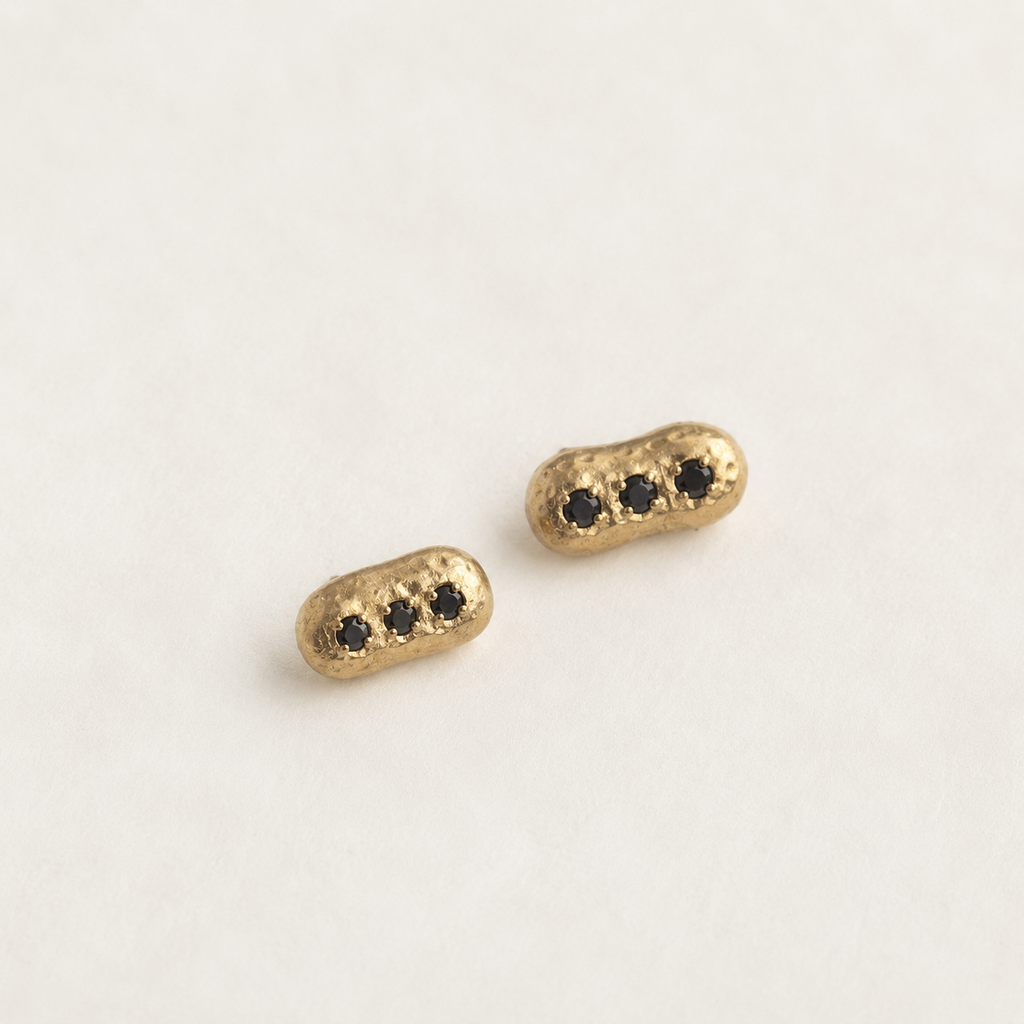 14K Gold Clouds Earring