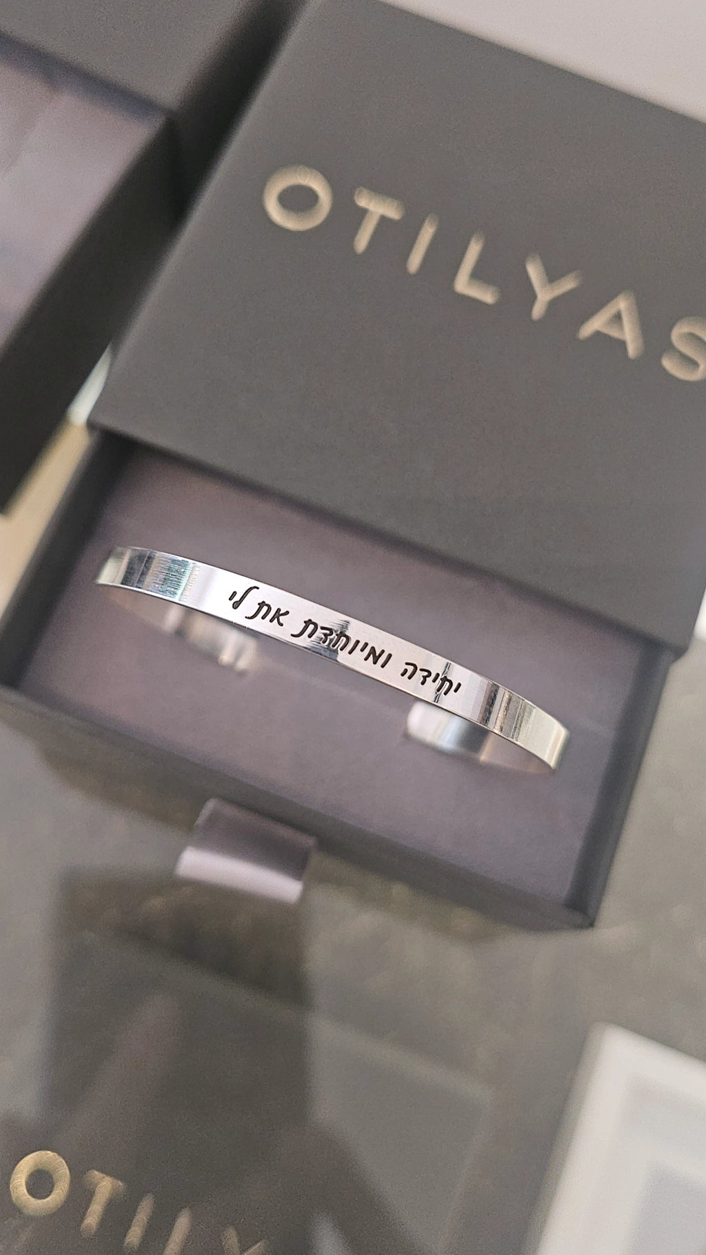 Words From The Heart. Personalized Silver Cuff