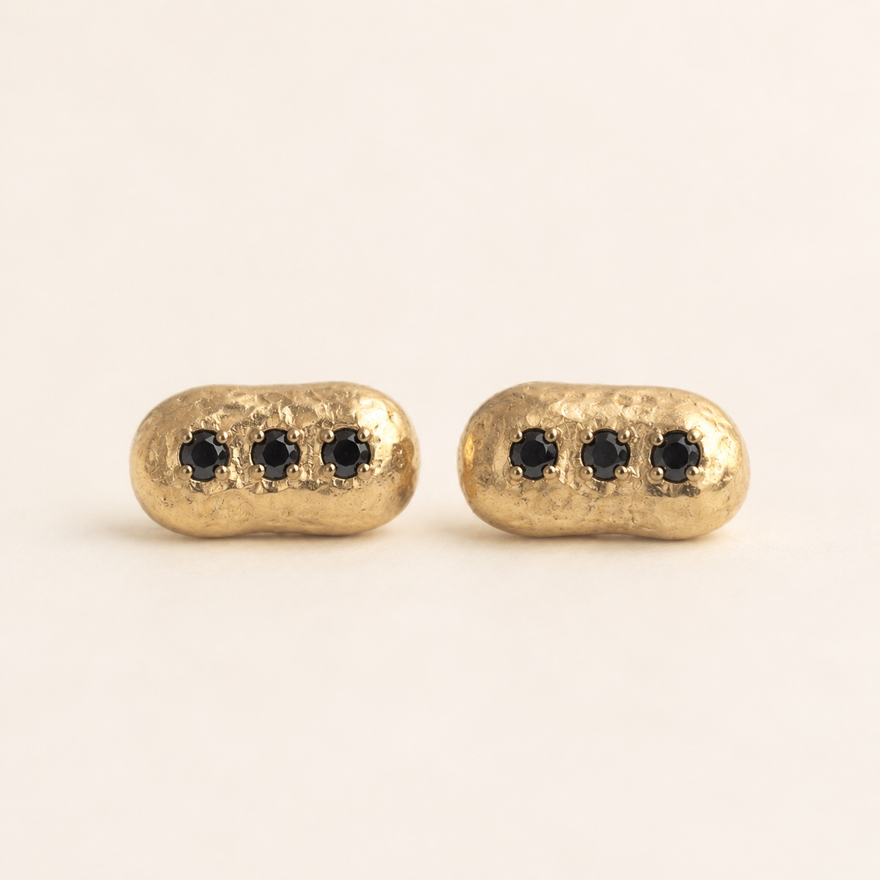 14K Gold Clouds Earring