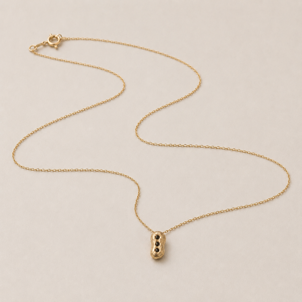 Cloud necklace 14k yellow gold