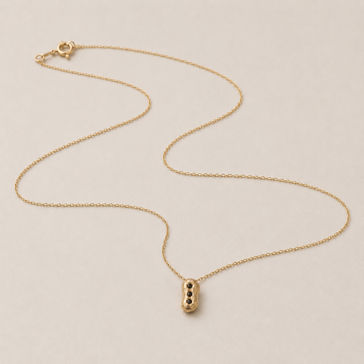 Cloud necklace 14k yellow gold