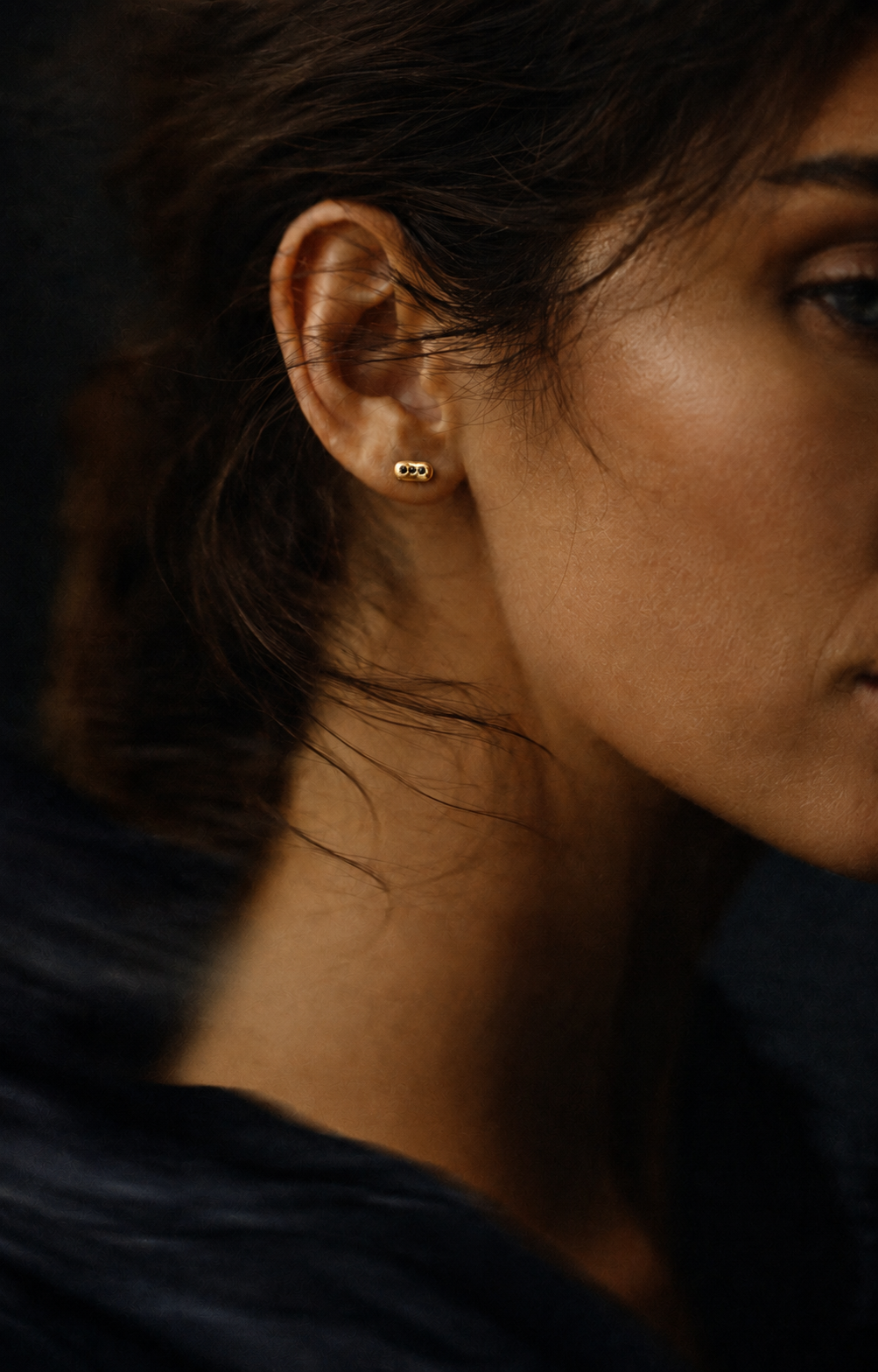 14K Gold Clouds Earring