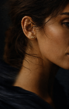 14K Gold Clouds Earring