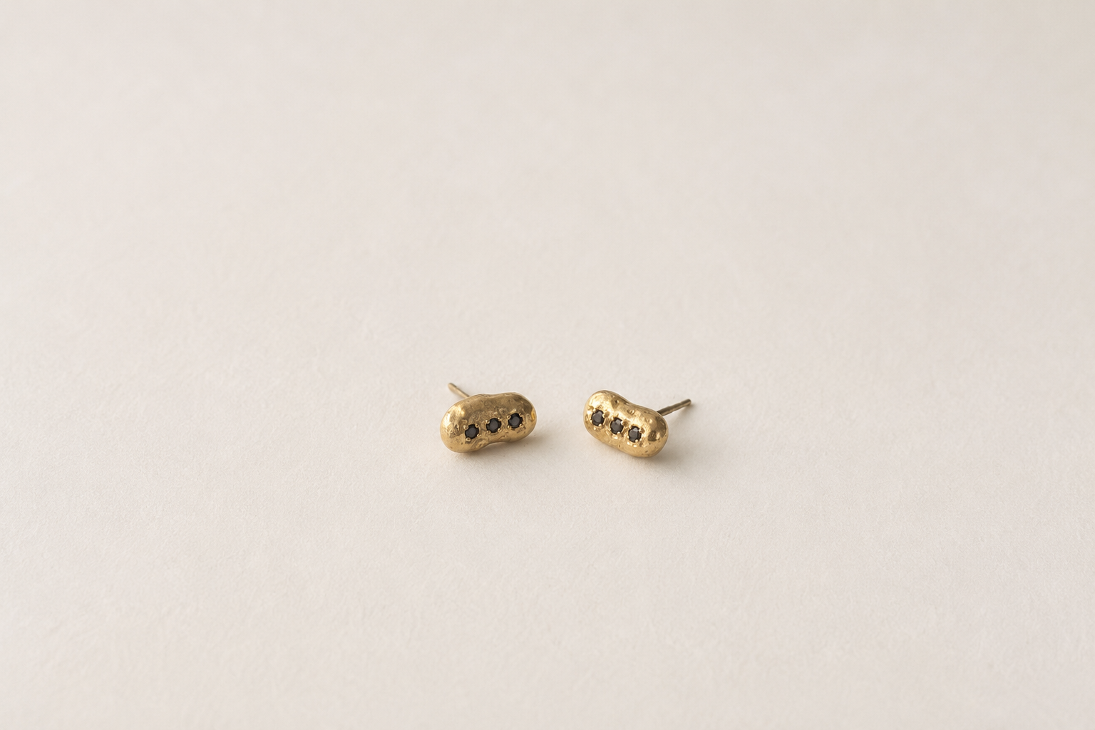 14K Gold Clouds Earring