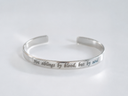 Words From The Heart. Personalized Silver Cuff