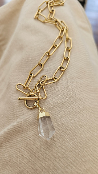 Vintage Natural Clear Quartz Crystal